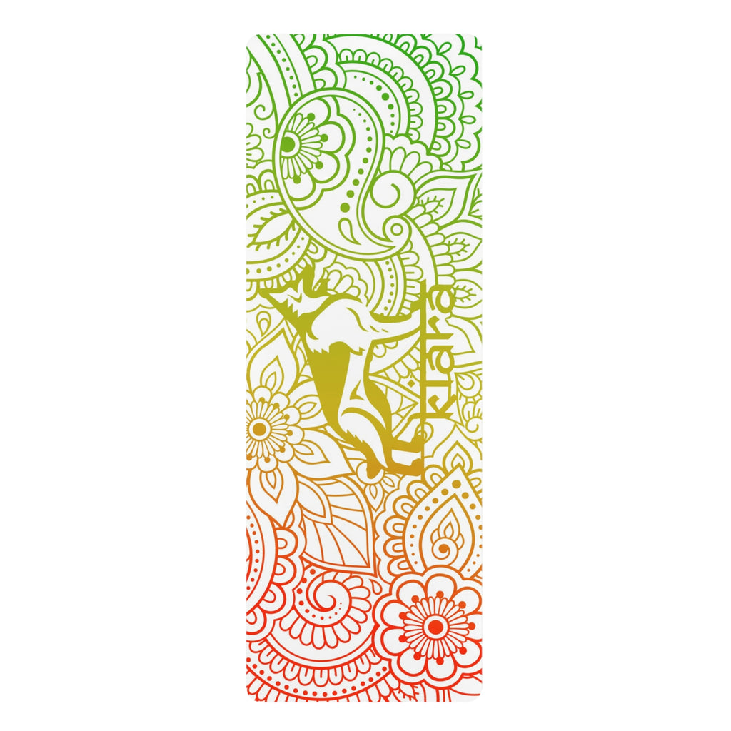 White Gradient Logo Yoga Mat