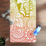 White Gradient Logo Yoga Mat