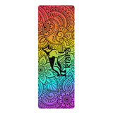 Rainbow Mandala Logo Yoga Mat