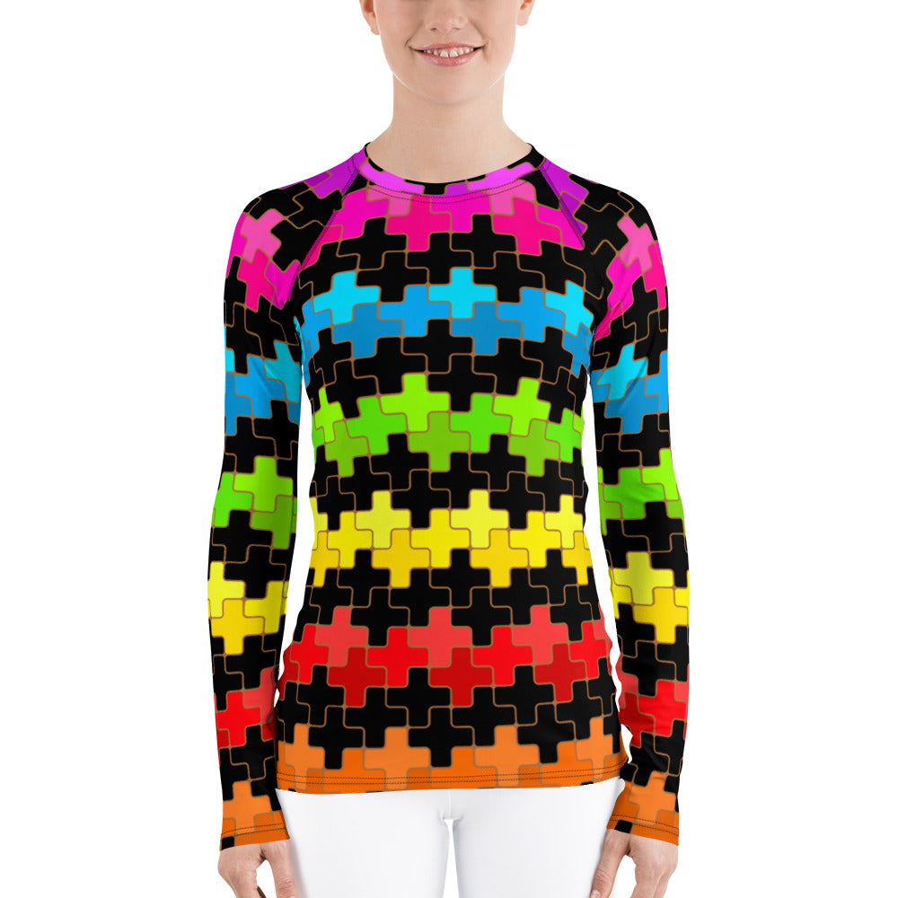 Rainbow Stripes Rash Guard